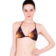 Galaxy Space Star Light Bikini Top by Mariart
