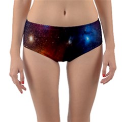 Galaxy Space Star Light Reversible Mid-waist Bikini Bottoms