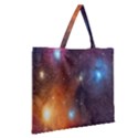 Galaxy Space Star Light Zipper Large Tote Bag View2