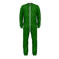 Green Seed Polka Onepiece Jumpsuit (kids) by Mariart