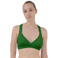 Green Seed Polka Sweetheart Sports Bra