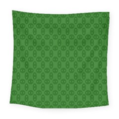 Green Seed Polka Square Tapestry (large) by Mariart