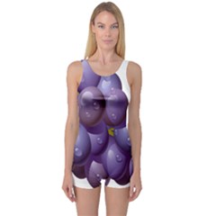 Grape Fruit One Piece Boyleg Swimsuit