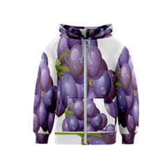 Grape Fruit Kids  Zipper Hoodie