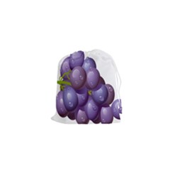 Grape Fruit Drawstring Pouches (xs)  by Mariart