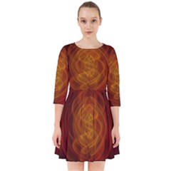 High Res Nostars Orange Gold Smock Dress