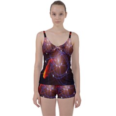 Highest Resolution Version Space Net Tie Front Two Piece Tankini by Mariart