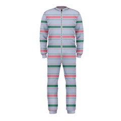 Horizontal Line Green Pink Gray Onepiece Jumpsuit (kids)