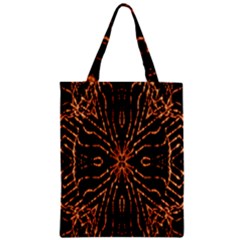 Golden Fire Pattern Polygon Space Classic Tote Bag by Mariart