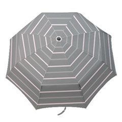 Horizontal Line Grey Pink Folding Umbrellas by Mariart