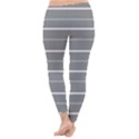 Horizontal Line Grey Pink Classic Winter Leggings View4