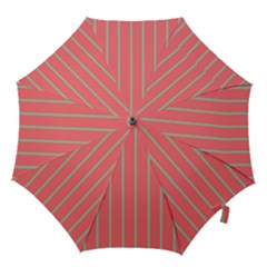 Line Red Grey Vertical Hook Handle Umbrellas (small)
