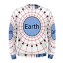 Magnetik Earth s Gravitational Line Triangle Men s Sweatshirt View1