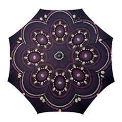 Mandalarium Hires Hand Eye Purple Golf Umbrellas by Mariart