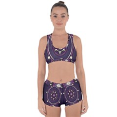 Mandalarium Hires Hand Eye Purple Racerback Boyleg Bikini Set by Mariart