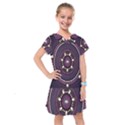 Mandalarium Hires Hand Eye Purple Kids  Drop Waist Dress View1