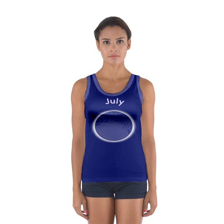 Moon July Blue Space Sport Tank Top 