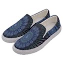 Peaceful Flower Formation Sparkling Space Men s Canvas Slip Ons View2