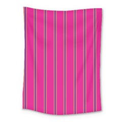 Pink Line Vertical Purple Yellow Fushia Medium Tapestry