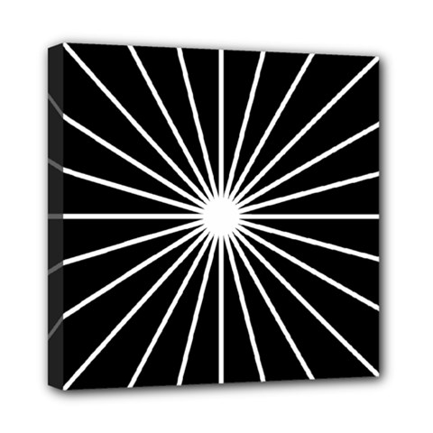 Ray White Black Line Space Mini Canvas 8  x 8 