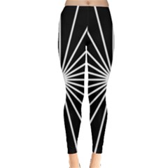 Ray White Black Line Space Leggings 