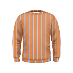 Rayures Bleu Orange Kids  Sweatshirt