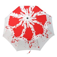 Red Blood Splatter Folding Umbrellas by Mariart
