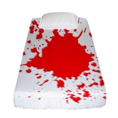 Red Blood Splatter Fitted Sheet (single Size)