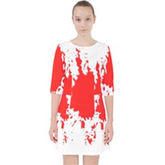 Red Blood Splatter Pocket Dress