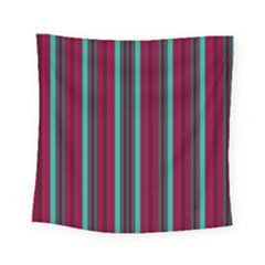 Red Blue Line Vertical Square Tapestry (small) by Mariart