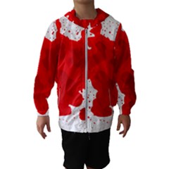 Red Blood Transparent Hooded Wind Breaker (kids) by Mariart