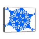 Snowflake Art Blue Cool Polka Dots Deluxe Canvas 16  x 12   View1