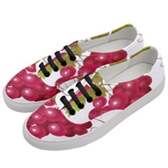 Red Fruit Grape Women s Classic Low Top Sneakers by Mariart