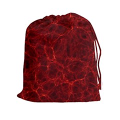 Simulation Red Water Waves Light Drawstring Pouches (xxl) by Mariart