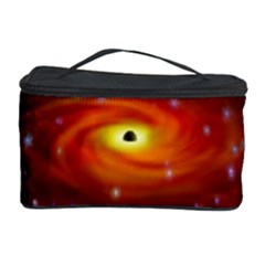 Space Galaxy Black Sun Cosmetic Storage Case by Mariart