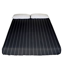 Space Line Grey Black Fitted Sheet (king Size) by Mariart