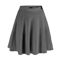 Space Line Grey Black High Waist Skirt