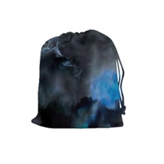 Space Star Blue Sky Drawstring Pouches (large)  by Mariart