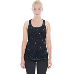 Space Warp Speed Hyperspace Through Starfield Nebula Space Star Line Light Hole Piece Up Tank Top by Mariart