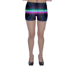 Spectrum Space Line Rainbow Hole Skinny Shorts