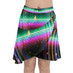 Spectrum Space Line Rainbow Hole Chiffon Wrap by Mariart