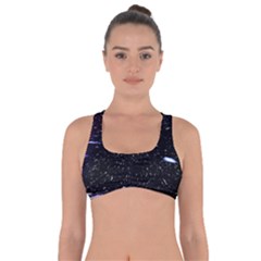 Space Warp Speed Hyperspace Through Starfield Nebula Space Star Hole Galaxy Got No Strings Sports Bra by Mariart