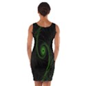 Space Green Hypnotizing Tunnel Animation Hole Polka Green Wrap Front Bodycon Dress View2