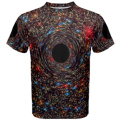 Space Star Light Black Hole Men s Cotton Tee by Mariart