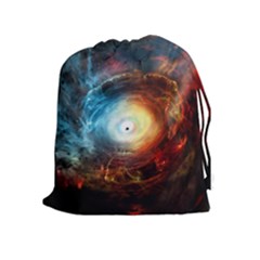 Supermassive Black Hole Galaxy Is Hidden Behind Worldwide Network Drawstring Pouches (extra Large)