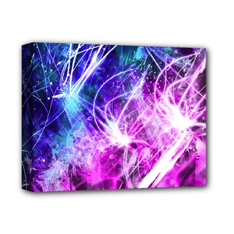 Space Galaxy Purple Blue Deluxe Canvas 14  X 11  by Mariart