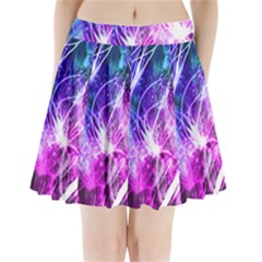 Space Galaxy Purple Blue Pleated Mini Skirt by Mariart