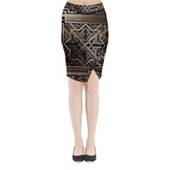 art nouveau Midi Wrap Pencil Skirt