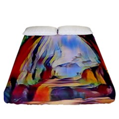 Abstract Tunnel Fitted Sheet (california King Size)