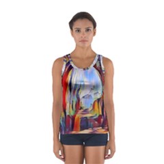 Abstract Tunnel Sport Tank Top 